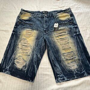 ❄️  NWT ROAD NARROWS MENS JEANS DISTRESSED SHORTS SIZE 44 ❄️